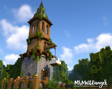 Jungle Tower Minecraft, Bdubs Hermitcraft Builds, Minecraft Stairs, Minecraft Fantasy House, Minecraft Medieval House, Minecraft Statues, Minecraft Houses Survival, Bangunan Minecraft, Minecraft House Plans