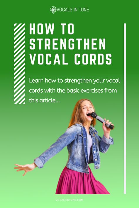 Want to level up your singing skills? This article aims to help you learn how to strengthen vocal cords. Vocal Warmups Singing, Vocal Exercises Singing, Singing Training, Singing Exercises, Vocal Training, Singing Techniques, Vocal Lessons, Learn Singing, Vocal Exercises