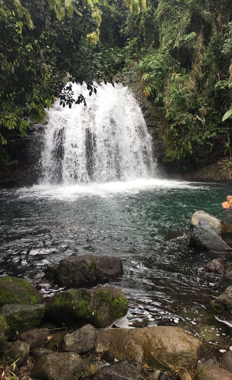 Jamaica Nature, Waterfall Picnic, Jamaica Waterfalls, Indian Mermaid, Jamaica Aesthetic, Island Gyal, Jamaican Vacation, Green Flags, Collage Elements