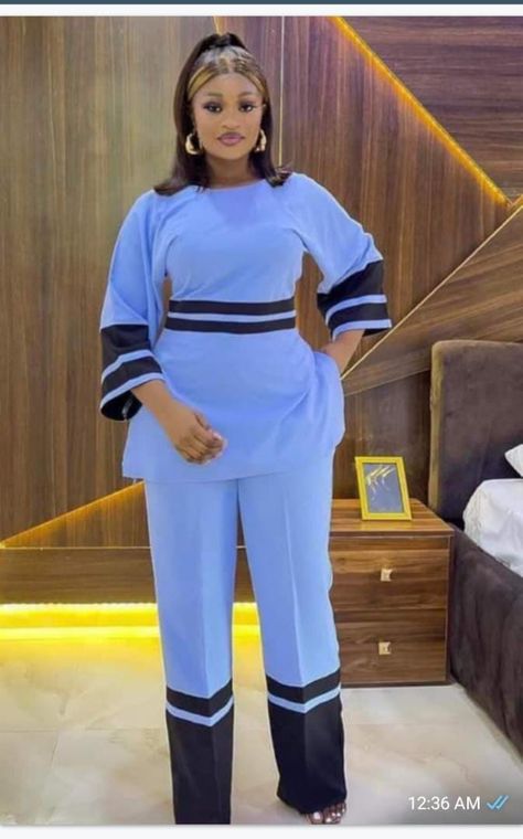 Senator Styles For Ladies, Female Senator Wears, Trouser And Top For Ladies, Agbada Design, Latest African Men Fashion, Classic Wear, 2piece Outfits, African Dresses For Kids, Classy Outfits For Women