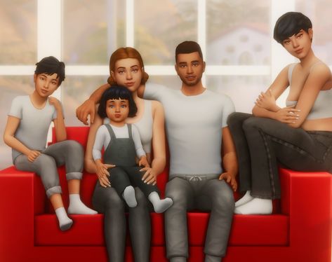 Sims Family, Sims 4 Poses, Large Family Poses, Sims 4 Couple Poses, Toddler Poses, Ts4 Poses, Christmas Poses, 4 Family, Sims 4 Family