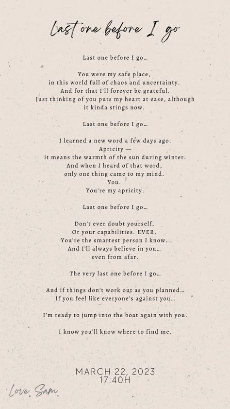 My Last Words To You, Letter To Situationship, Goodbye Letters To Teacher, Unsent Love Letters, Letter To My First Love, Love Letters I Never Sent, Letters To The Bride Scrapbook, Teacher Attachment, Unsent Letters