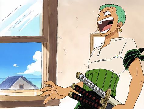 If you have any requests for frame upscales drop a comment. This one turned out really well 😁😁😁 I used software encoding to inrease the quality of this frame. I love whenever Zoro laughs and wanted to see the OG at higher quality. Zoro Laughing, Zoro Smiling, Sanji Tattoo, One Piece Zorro, Zoro Anime, Roronoa Zoro One Piece, Kekkei Genkai, Luffy Zoro Sanji, Zoro And Sanji