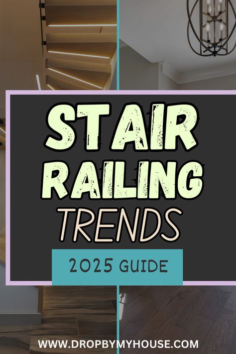 Looking for the best stair railing trends for 2025? Here are the best stair trends for 2025 that will ensure you find the best stair makeover ideas. With these beautiful stairs designs, these are the stair finishing ideas you have been searching for. Go through these stair banisters and railings including learning how to update stair railings. These are the DIY staircase makeover ideas worth your time for a good stairway. Modern Entryway Stairs, U Shape Stairs Design, Stairs With No Railing, Trending Staircase Ideas, 2025 Staircase Trends, Painted Banisters Railings, Modern Stairs Railing Design, Stair Rails Ideas Banisters, Simple Banisters And Railings