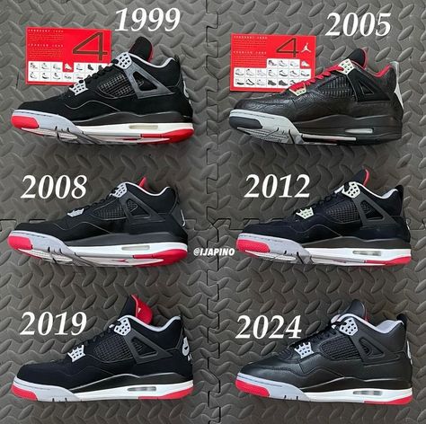 Air Jordan 4 Bred Reimagined ❤️🖤 #aj #aj4 #sneakers #airjordan4 #nike #kdot #sneakershead #jordan4 #jordanshoes Air Jordan 4 Bred, Jordan 4 Bred, Air Jordan 4, Jordan Shoes, Air Jordan, Jordan, Nike, Sneakers, Quick Saves