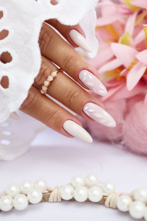 Nails by Marta Szołtysik | #wedding #weddingnails #specialday #bride #nails #indigonails #weddingnails #weddingnailsidea #slubnepaznokcie #slubneinspiracje Cute Nail Trends, Nails For Wedding, Fall Wedding Nails, Bridal Nails Designs, Engagement Nails, Almond Acrylic, Wedding Manicure, Indigo Nails, Nails Now