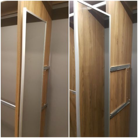 Slide out and rotate mirror inside wardrobe Sliding Mirror Inside Wardrobe, Dressing Mirror Inside Wardrobe, Mirror Inside Wardrobe, Dressing Table Inside Wardrobe, Raghavendra Swami, Pull Out Mirror, Inside Wardrobe, Master Wardrobe, Table Organization