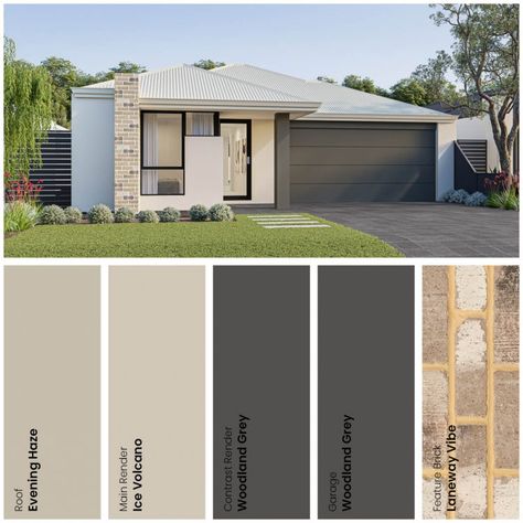 External Paint Ideas Exterior Houses, External Paint Colour Schemes, Render Colours Exterior, Colour Palette Exterior House, House Paint Interior Colour Schemes Modern, Color Scheme Kitchen Ideas, External Colours House, Modern House Colours External, House Rendering Colours