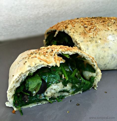 Stuffed Spinach Bread Spinach Stuffed Bread, Spinach Bread Recipe, Xmas Appetizers, Stuffed Breads, Spinach Bread, Spinach Rolls, How To Make Spinach, Stuffed Bread, Bread Dough Recipe