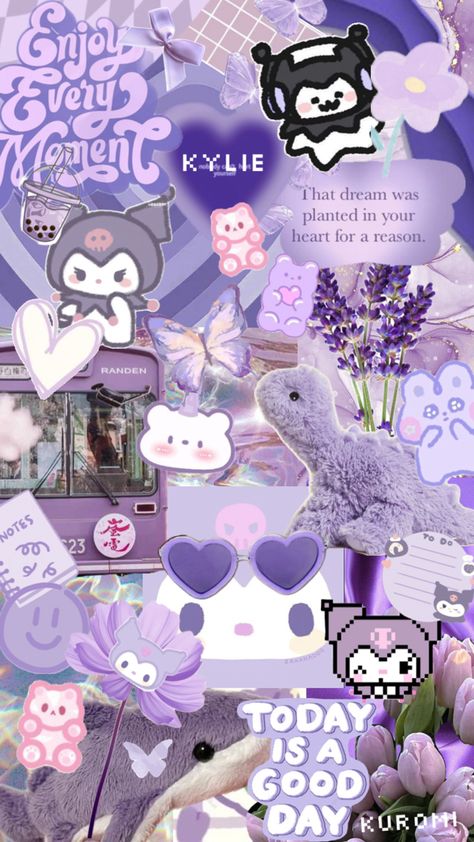 KUROMI💜(>^ω^<) Kuromi Wallpaper Purple, Wallpaper Kuromi, Kuromi Purple, Purple Kuromi, Hello Kitty Halloween Wallpaper, Kuromi Wallpaper, Wallpaper Purple, Hello Kitty Halloween, Sanrio Wallpaper