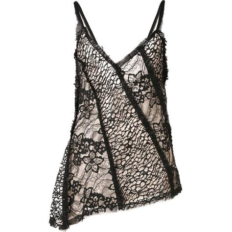 Jason Wu lace panelled camisole ($1,195) ❤ liked on Polyvore featuring intimates, camis, black, jason wu, silk cami and silk camisole Silk Cami, Silk Camisole, Tops Black, Lace Insert, Jason Wu, Lace Panelled, Lace Tank, Black Silk, Asymmetric Hem