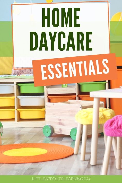 Must Have Toys For Home Daycare, Inhome Daycare Schedule, How To Run A Daycare At Home, I’m Home Daycare Schedule, Home Daycare Essentials, Home Daycare Rooms Setup Organization Ideas, Infant Home Daycare Ideas, At Home Daycare Schedule, Diy Home Daycare Ideas