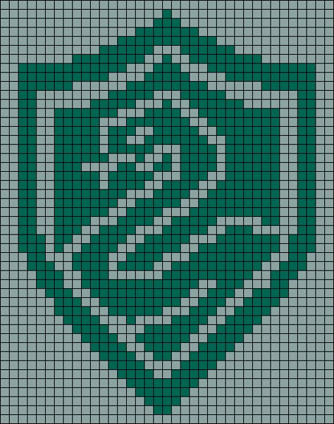 Griffindor Alpha Pattern, Crochet Slytherin Blanket, Slytherin Alpha Pattern, Slytherin Crochet Pattern, Crochet Alpha Pattern Harry Potter, Percy Jackson Alpha Pattern, Harry Potter Grid Pattern, Lord Of The Rings Alpha Pattern, Harry Potter Pixel Art Grid