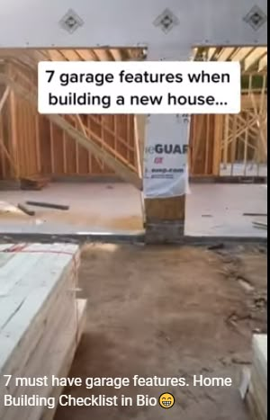 Builder Brigade Builder Brigade Checklist, Dream Garage Ideas, Builders Brigade, Building A House Ideas, Cool Ideas When Building A House, Side Mount Garage Door Opener, New Construction Home Ideas, Purchasing Land, Home Building Ideas