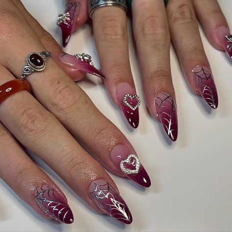 Trending Nail Designs, Glamorous Birthday, The Season Of The Witch, Winter Nail Art Designs, 12 Birthday, Punk Nails, Goth Nails, Grunge Nails, Blush Nails