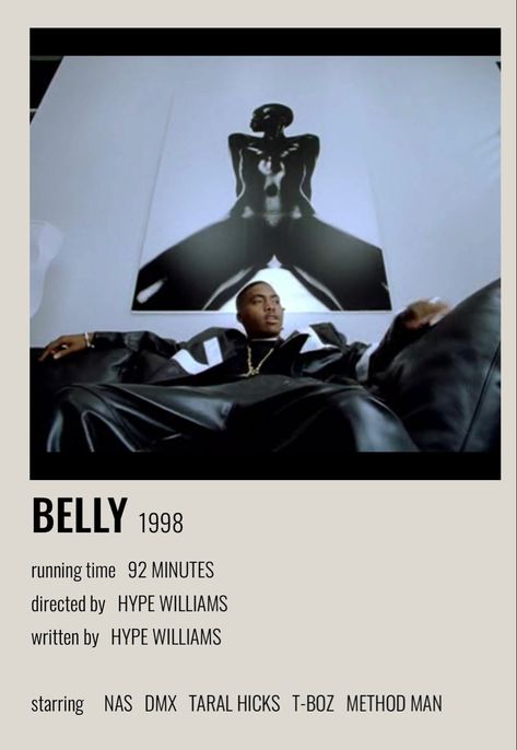 Belly Movie Poster, Belly Movie, Belly 1998, 90s Posters, Future Bedroom, Method Man, Layout Inspiration, Minimalist Poster, Dear Friend