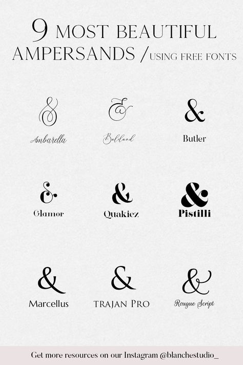 #ampersand #ampersandtypeface #typeface #font #logodesign #fontdesign #branddesign #branding #fontbranding Ampersand Font, Ampersand Tattoo, Ampersand Logo, Ampersand Design, Business Branding Design, Free Calligraphy Fonts, Book And Magazine Design, Branding Tools, Font Logo