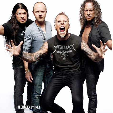 Metallica is still touring the world promoting their Hardwired album.  . Even though the band members are getting older their music is still fast and heavy for all of us fans.  . When was the last time you saw a Metallica concert? . You can also watch Metallica's concerts on some cable TV channels so with today's technology the 80's band can now be seen anywhere.  . If your interested in more Metallica memorabilia then click the link in the bio.  . #rwtechgeek311 #metallica #jameshetfield #kirkh Metallica Tour, Reading And Leeds Festival, Chuck Schuldiner, Metallica Concert, Jason Newsted, Robert Trujillo, Cliff Burton, Reading Festival, Band Photography