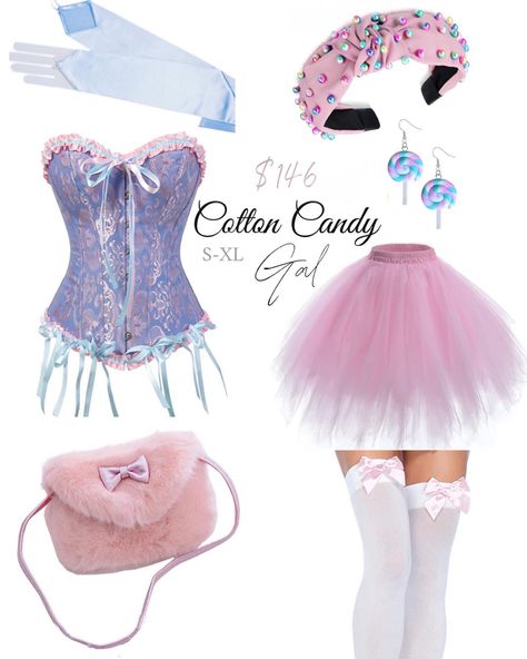 Candy Land Costumes, Cotton Candy Costume, Candy Costume, Candy Costumes, Halloween 2023, Candy Land, Cotton Candy, Custom Made, Ballet Skirt