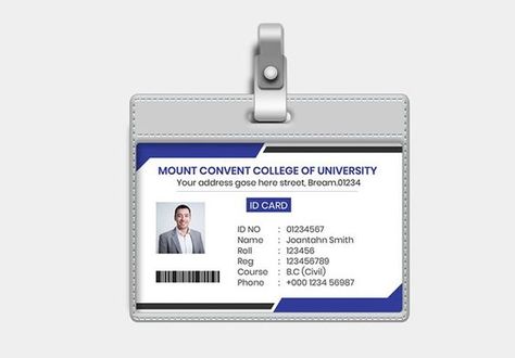 25+ Student ID Card Templates I Free & Premium PSD, Ai, Word, InDesign Templates Student Card Design, Oil And Gas Industry Wallpaper, Designing Tools, Student Id Card, Enterprise Logo, Identity Card Design, Student Card, Student Info, Itunes Card