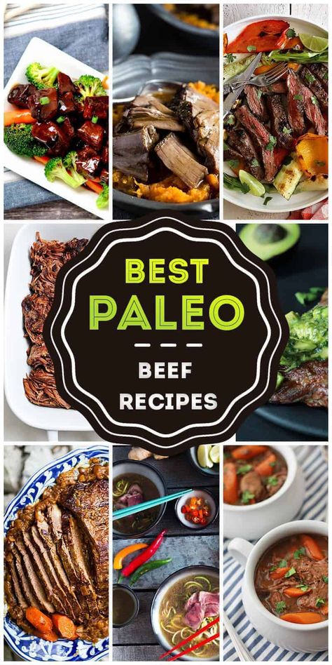 50 Paleo Beef Recipes The Whole Family Will Love in 2018 Paleo Beef Recipes, Caveman Diet, Paleo Crockpot, Paleo Beef, Paleo Lunch, Paleo Dinner, Primal Paleo, Low Carb Dinner, Red Meat