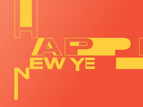 Happy - Loop by Christophe Zidler on Dribbble Dynamic Branding, Kinetic Type, Motion Graphs, Happy New Year Gif, Event Promo, Picture Editing Apps, 2d Illustration, New Year Gif, Happy New Year Design