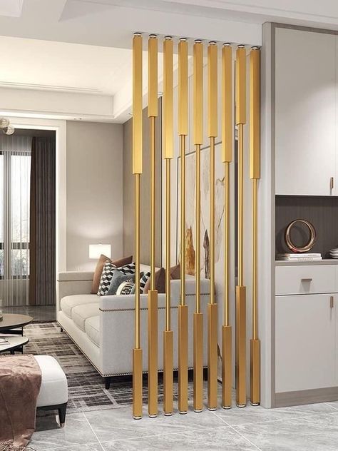 Modern Partition, Modern Partition Walls, Room Partition Wall, Wall Partition Design, Wall Partition, Wooden Partitions, Living Room Divider, Divider Design, Living Room Partition