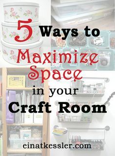 STORAGE SOLUTIONS FOR CRAFT SUPPLIES   Do you wish you had a beautiful, color coordinated and organized craft room like the ones you see online? Me too, but reality is not always play a long. The lucky ones have a craft room but many only have a corner or a small area for all their craft supplies. And usually we have more supplies and less space for them! So no matter what kind of space you have these tips will help you maximize your craft space and fit more craft supplies!     TIP #1: STACK I Craft Storage Solutions, Small Craft Rooms, Craft Storage Organization, Scrapbook Storage, Scrapbook Organization, Organize Craft Supplies, Craft Room Design, Sewing Room Organization, Storing Craft Supplies