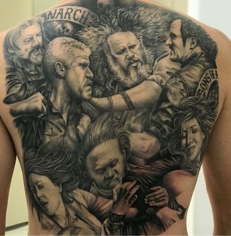 Sons of Anarchy tattoo Sons Of Anarchy Tattoo, Anarchy Tattoo, Charlie Hunnam, Sons Of Anarchy, Tattoos For Guys, Portrait Tattoo, Tattoo Designs, Tattoos, Quick Saves