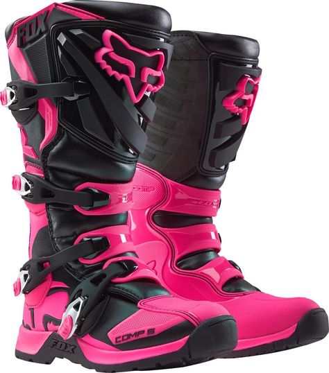 Fox Racing Youth Girls Moto Boots Pink Dirt Bike, Bike Woman, Dirt Bike Boots, Dirt Bike Gear, Mx Boots, Bike Boots, Motocross Gear, Hors Route, Dirt Bike Girl