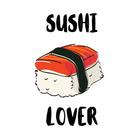 Sushi Pics, Cute Japanese Food, Sushi Funny, Sushi Drawing, Plan Bee, Lady Tremaine, Sushi Love, Food Cute, Salmon Sushi