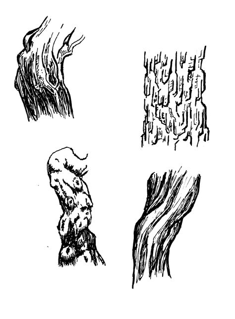 Tree Trunk Texture Drawing, Drawing Tree Bark, How To Draw Tree Bark Texture, Tree Bark Sketch, How To Draw Tree Bark, Tree Trunk Sketch, Tree Texture Drawing, Tree Bark Drawing, Tree Pen Drawing