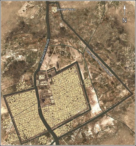 City plan of Babylon Babylon Map, Babylon City, Ancient Babylon, Fantasy World Map, Cradle Of Civilization, Ancient Near East, Tower Of Babel, Ancient Mesopotamia, Ancient Maps