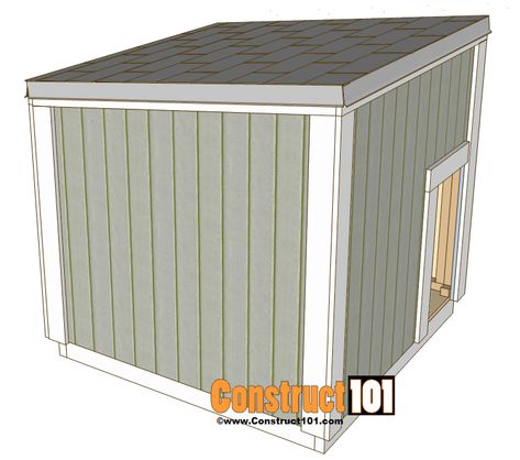 Large Dog House Plans - Free PDF Download - Construct101 Dog House Diy Plans, Large Dog House Plans, Easy Dog House, Large Dog House Outdoor, Extra Large Dog Breeds, Dog House Outdoor, Extra Large Dog House, Grocery List Printable Free, Pallet Dog Beds