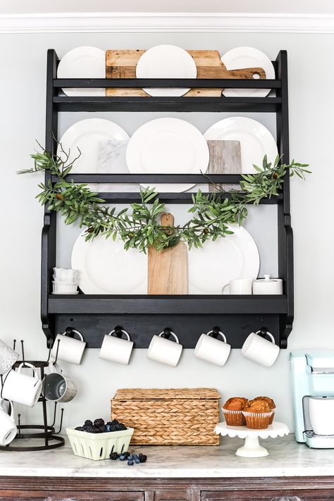 Diy Plate Rack, Farmhouse On Boone, Ikea Farmhouse, Best Farmhouse, Ikea Decor, Farmhouse Side Table, Plate Rack, Fabulous Diy, Best Ikea