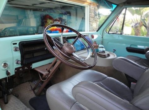 1974 Ford E-Series Surfer Van For Sale Interior Surfer Van, Ford Econoline Van, Econoline Van, Ford E Series, Bus Interior, Step Van, Ford Van, Van Interior, American Racing