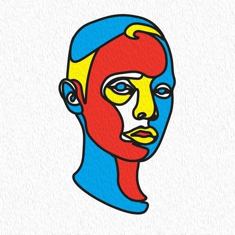 This drawing builds on the use of primary colors (red, yellow and blue) which cannot be mixed amongst themselves. Trippy Drawings, Eye Illustration, Primary Colours, Posca Art, Soyut Sanat Tabloları, Small Canvas Art, Art And Illustration, Trippy Art, Hippie Art