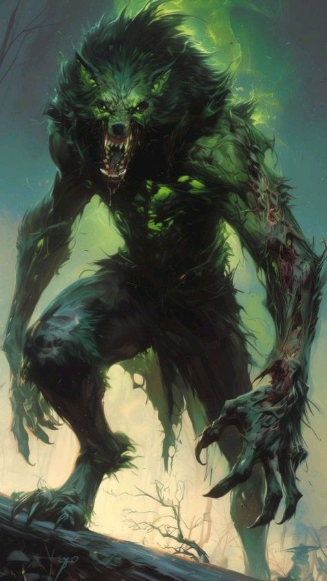 Scary Monster Art, Dungeons And Dragons Classes, Werewolf Art, Vampires And Werewolves, Creature Artwork, Scary Monsters, Cool Monsters, Fantasy Beasts, Dungeons And Dragons Characters