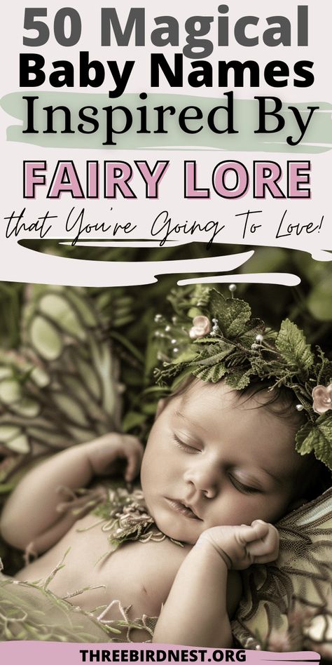 Fairy Tale Favorites: 50 Beautiful Baby Names Inspired by Fairy Lore - 50 Fairy baby names that you're going to  love.  Baby fairy names, magic baby names, fairytale baby names, mystical baby names, mythical baby names, boy fairy names, girl fairy names, baby names list, unique baby names list. Names For Fairies, Old Celtic Names, Names That Mean Fairy, Fairy Tale Names, Fey Names, Mythical Girl Names, Mythical Female Names, Fairy Names Ideas Girl, Fairy Names Ideas