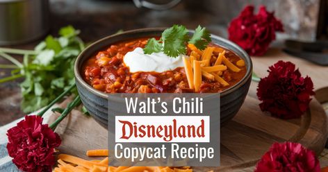 Walt's Chili and Beans – A Classic Disneyland Recipe Disney At Home, Gingerbread Cookie Mix, Disney Inspired Recipes, Disney Inspired Food, Mickey Mouse Cookies, Canning Diced Tomatoes, Beef Stew Meat, Beans Recipe, Sauteed Vegetables