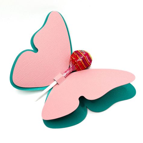 Butterfly lollipop holder Butterfly Lollipop, Lollipop Holder Svg, Lollipop Holder, Space Projects, Beautiful Butterflies, Lollipop, Design Space, Cricut Design, Simple Designs