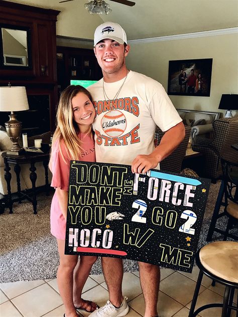 hoco proposal #starwars Starwars Homecoming Proposal, Starwars Hoco Proposals Ideas, Star Wars Sadies Proposal, Star Wars Homecoming Proposal, Starwars Promposal Ideas, Star Wars Hoco Proposal, Star Wars Promposal, Simple Hoco Proposals, Sadies Ideas