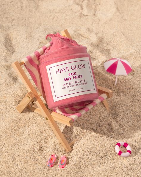 Mondays are even better by the beach, bliss-fully laying under the sun (with spf of course) ☀️🌺 #acaibliss #bodycare #skincare #bodyscrub #foamingbodyscrub #sugarscrub #tropical #beach #bodyskincare #skincareroutine #skincareproducts #acai Beach Skincare Photography, Tropical Skincare, Beach Skincare, Summer Shoot, Interior Decorating Tips, Body Polish, By The Beach, Skin Cream, Tropical Beach