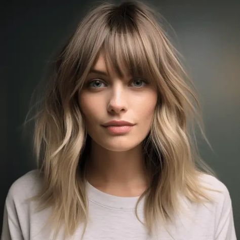 Curtain Bangs With Layers, Bangs With Layers, Bangs With Medium Hair, Hair Haircuts, Fringe Hairstyles, Long Hair With Bangs, Mid Length Hair, Curtain Bangs, Great Hair