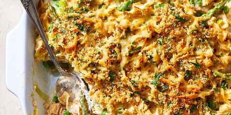 Salmon Noodle Casserole Recipe | EatingWell Salmon Noodle Casserole, Casserole Meal, Vegetarian Enchilada Casserole, Salmon Noodles, Chicken Zucchini Casserole, Cheesy Chicken Casserole, Noodle Casserole Recipes, High Protein Dinner, Ranch Chicken Casserole