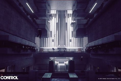 The Art Of Control ( Remedy Entertainment Video Game ) Control Game, Russian Constructivism, Wood Handrail, Brutalist Buildings, World Design, Video X, Brutalist Architecture, Entertainment Video, Ex Machina