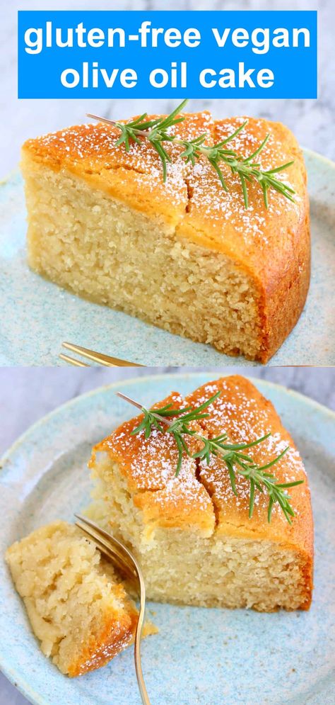 Gluten Free Vegan Baking Recipes, Vegan Gf Cake Recipes, Vegan Gluten Free Olive Oil Cake, Eggless Olive Oil Cake, Gf Df Egg Free Dessert, Paleo Olive Oil Cake, Gluten And Egg Free Cake, Vegan Gluten Free Desert, Dairy Gluten Sugar Free Recipes