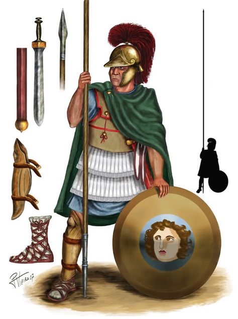 ptolemaic warrior Ptolemaic Egypt Army, Ptolemaic Army, Spear And Shield, Greek Army, Ptolemaic Egypt, Army Poster, Roman Britain, Historical Illustration, Greek Warrior