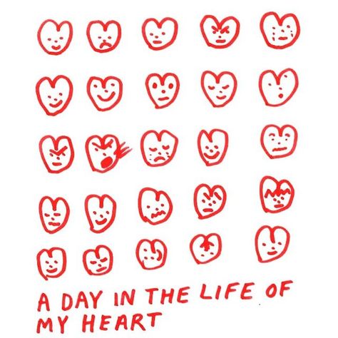 @constantbageltherapy on Instagram: “a day in the life of my heart ❤ all my drawings are available as prints, free post link in bio” Constant Bagel Therapy, My Drawings, Arte Inspo, Day In The Life, Free Post, Red Hearts, Describe Yourself, Pretty Words, Artsy Fartsy