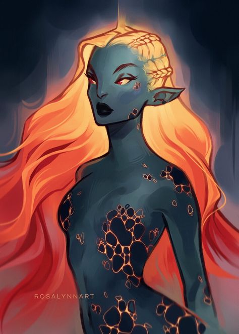 ArtStation - Lava | Elemental series, Rositsa Popova Lava Character, Lava Elemental, Skins Characters, Creature Concept, Character Inspiration, Aurora Sleeping Beauty, Princess Zelda, Character Design, Art Design